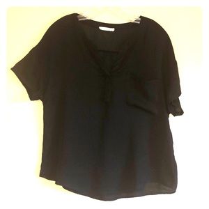 Lush Sheer Black Top